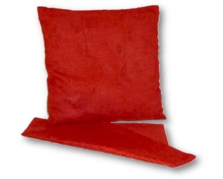 Linen look cushion cover in vibrant tangerine, 44cm x 44cm, with easy access zip for convenient washing.