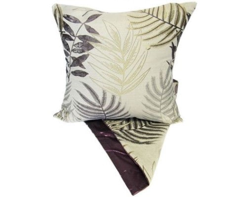 Cushion Cover -  Watercolour Ferns Purple