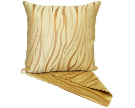 Elegant 44cm golden cushion cover with grassland motifs, perfect for enhancing living spaces with style.