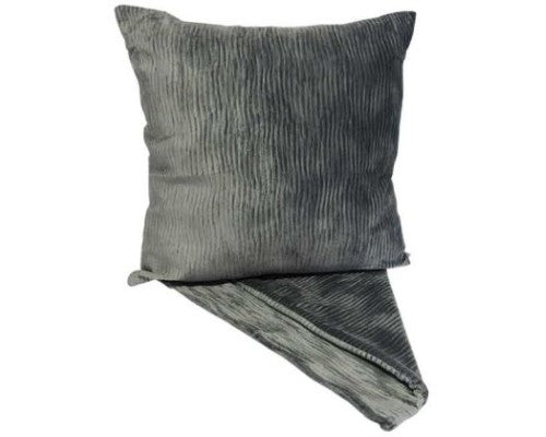 Cushion Cover Textured Wave Steel