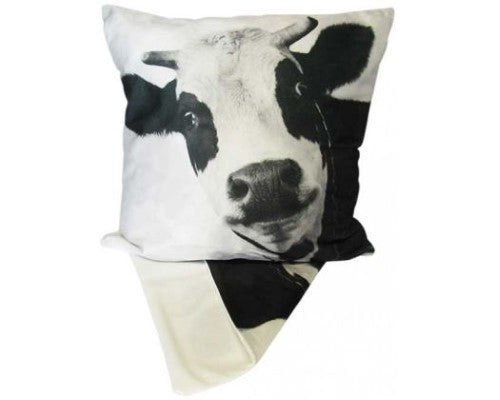 Cushion Cover Plush Cheeky Cow