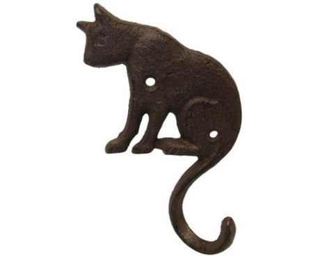 Whimsical cat-shaped coat hook, 11x15.5 cm, perfect for organizing and adding charm to any cat-themed decor.