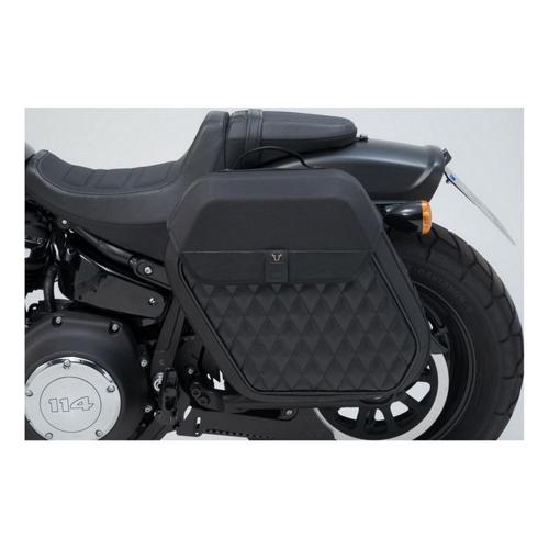 SW MOTECH LEGEND GEAR SIDE BAG SYSTEM LEFT LH2 HARLEY DAVIDSON SOFT TAIL FAT BOB