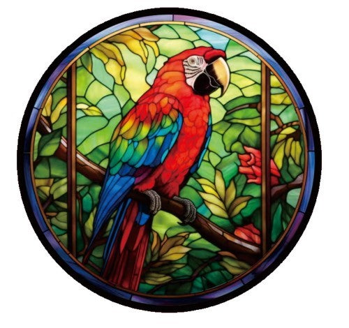 Suncatcher Parrot SET OF 2 MEDIUM