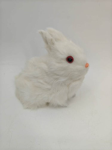 Decorative Rabbit Ornament - White - 19 x 12cm