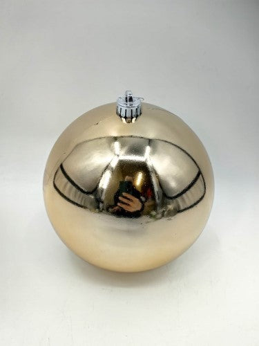 Christmas Tree Bauble - Light Gold - 20cm