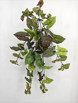 Artificial Hanging Velvet Nephthytis Leaf - Green