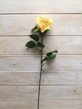 Artificial Limbo Rose Bud Stem - Yellow