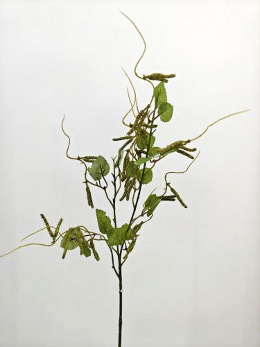 Artificial Caterpillar Flower Spray - White and Green