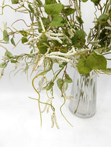 Artificial Caterpillar Flower Spray - White and Green