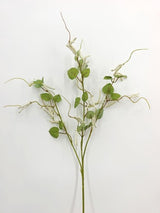 Artificial Caterpillar Flower Spray - White and Green