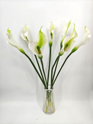 Artificial Calla Lily Flower Stem - Large - White