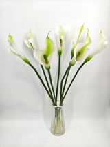 Artificial Calla Lily Flower Stem - Large - White