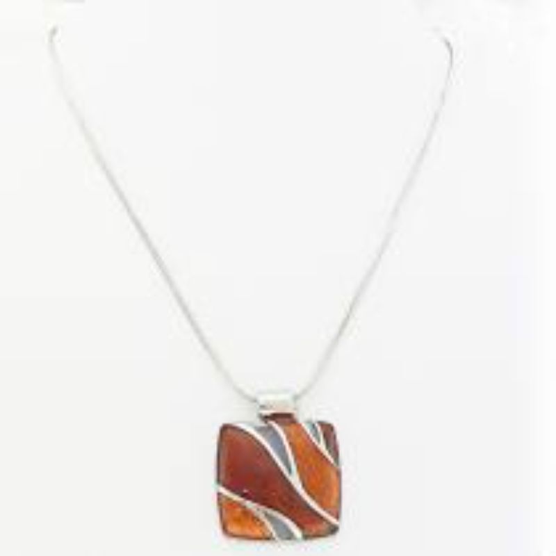 Necklace - Square Bronze Shades