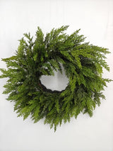 Artificial Cypress Wreath - Real Touch - 50cm