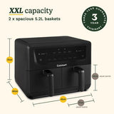 Cuisinart - XXL Dual Zone Air Fryer PFAS Free10.4L (AFD-10OBLXA)