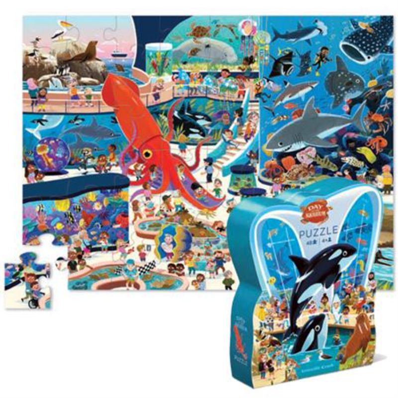 Floor Puzzle - Croc Creek Day at the Aquarium (48pcs)