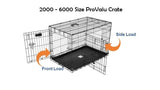 Dog Crate - Pro Valu #2000 60 x 45 x 50cm (Black)