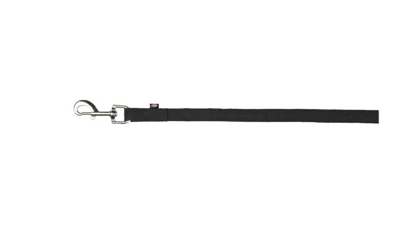 Tracking Dog Leash - 15m x 20mm Flat Strap (Black)