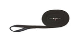 Tracking Dog Leash - 15m x 20mm Flat Strap (Black)