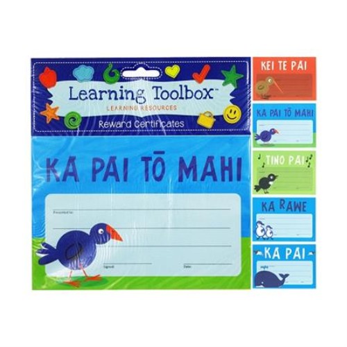 NZ Learning Reward Certificates - Maori A5 30PC (Set of 5 Assorted)