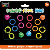 Sensory Sprouts Textured Fidget Rings Set of 12