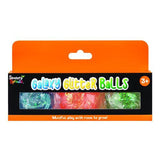 Sensory Sprouts Galaxy Glitter Balls Orange Set of 3