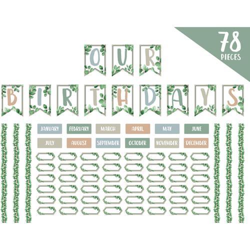 LCBF Eucalyptus Essentials Birthday Bulletin Board Set
