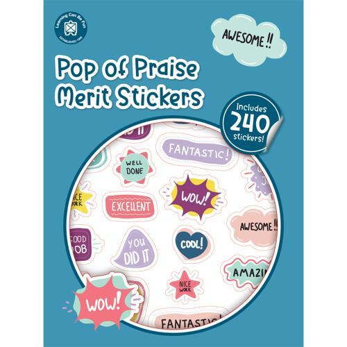 LCBF Pop of Praise Merit Stickers