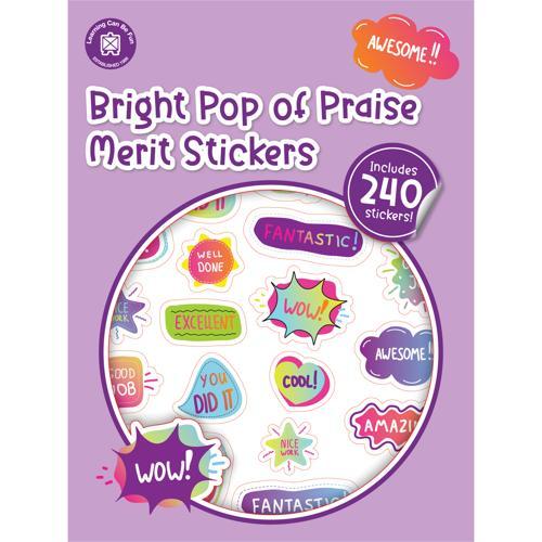 LCBF Pop of Praise Bright Merit Stickers