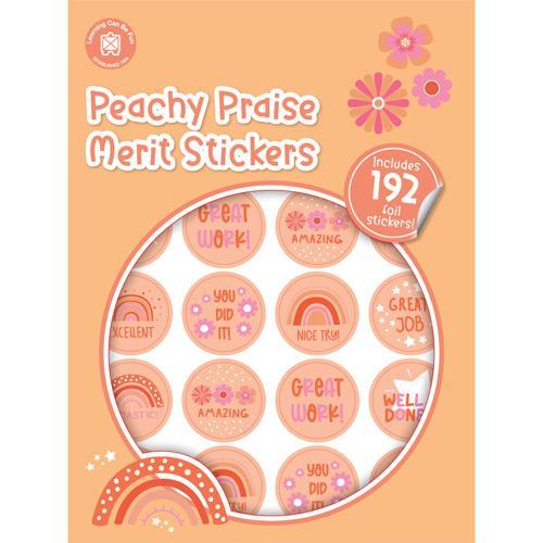 LCBF Peachy Praise Merit Stickers