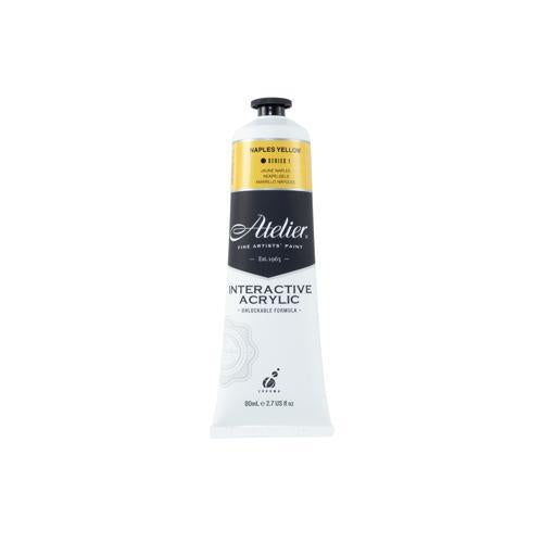 Atelier Acrylic Interactive Paints 80ml Naples Yellow