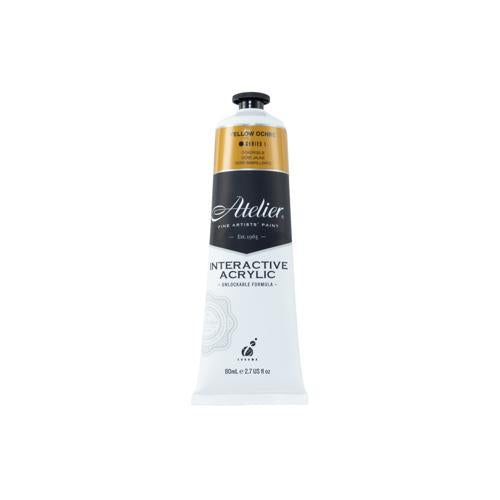 Atelier Acrylic Interactive Paints 80ml Yellow Ochre
