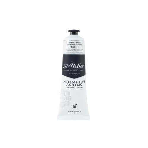Atelier Acrylic Interactive Paints 80ml Tinting White (Pearl Titanium)