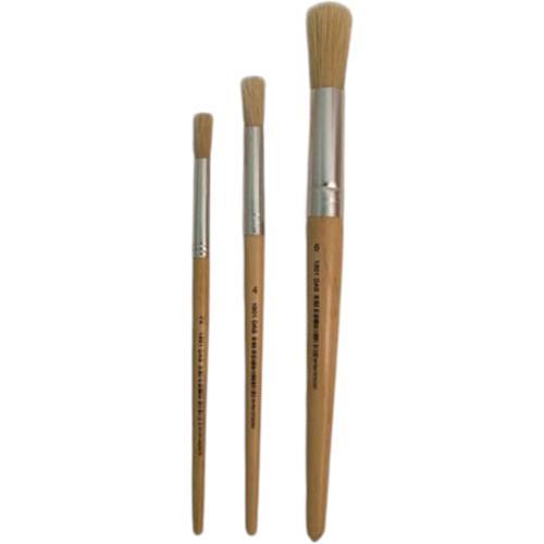 DAS 1801 Round Bristle Short Handle Brush #1