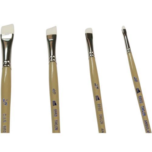 DAS S9950 White Taklon Angular Paint Brush 1/8"