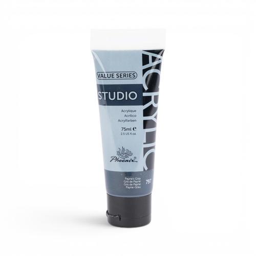 Phoenix Acrylic Paint 75ml Paynes Grey (797)