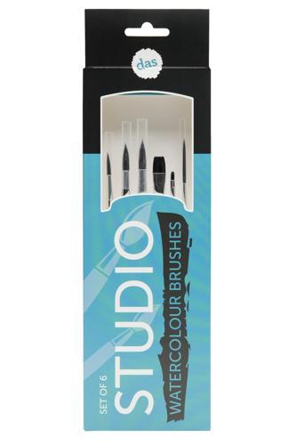DAS Studio Watercolour Brushes Set of 6