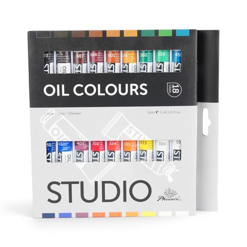 Phoenix Oil Paint 18x12ml Set