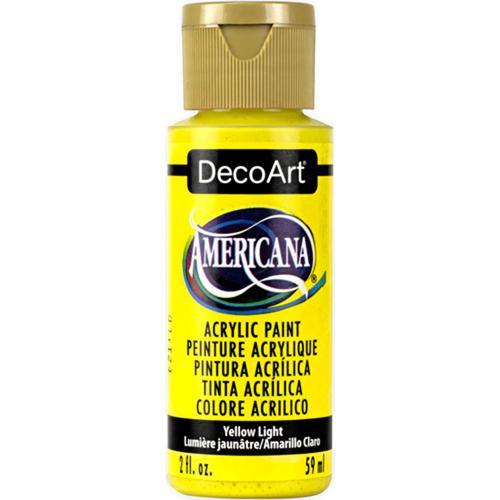 DecoArt Americana Acrylic 59ml (2oz) Yellow Light