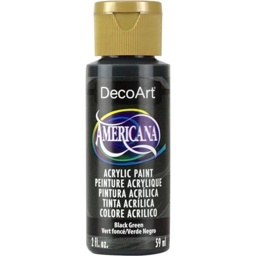 DecoArt Americana Acrylic 59ml (2oz) Black Green