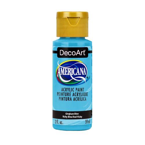 DecoArt Americana Acrylics 59ml (2oz) Gingham Blue
