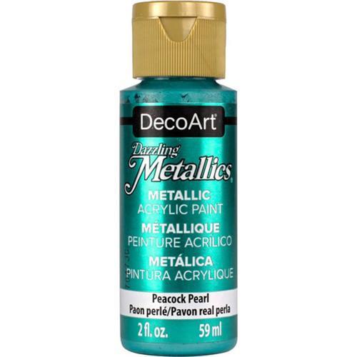 DecoArt Dazzling Metallics 59ml (2oz) Peacock Pearl