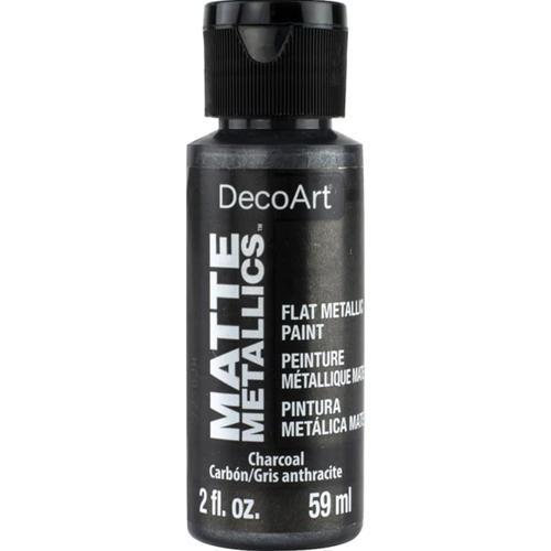 DecoArt Matte Metallic 59ml (2oz) Charcoal
