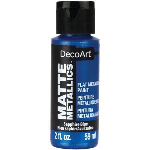 DecoArt Matte Metallic 59ml (2oz) Sapphire Blue