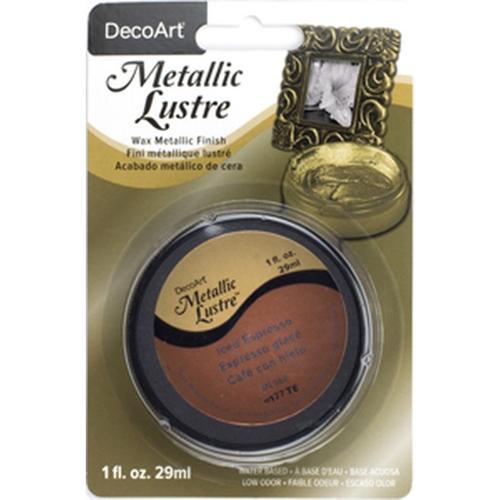DecoArt Metallic Lustre Wax 29.6ml (1oz) Iced Espresso