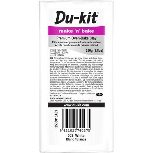 Du-kit Polymer Modelling Clay 250gm White