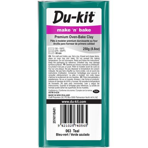 Du-kit Polymer Modelling Clay 250gm Teal