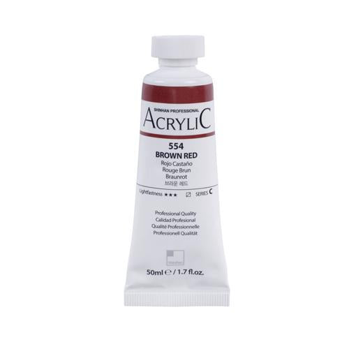 ShinHan Professional Acrylic Paint 50ml Brown Red 554
