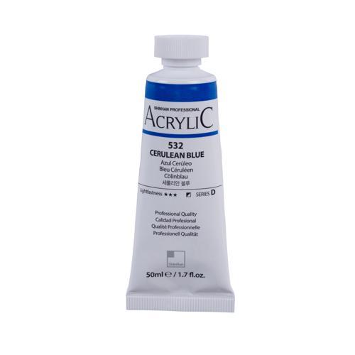 ShinHan Professional Acrylic Paint 50ml Cerulean Blue 532